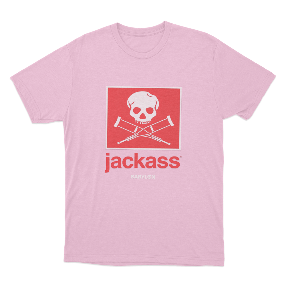 Jackass Box Logo Unisex T Shirt Pink Jackass Box Logo Unisex T Shirt Pink