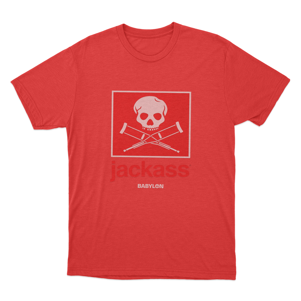 Jackass Box Logo Unisex T Shirt Red Jackass Box Logo Unisex T Shirt Red