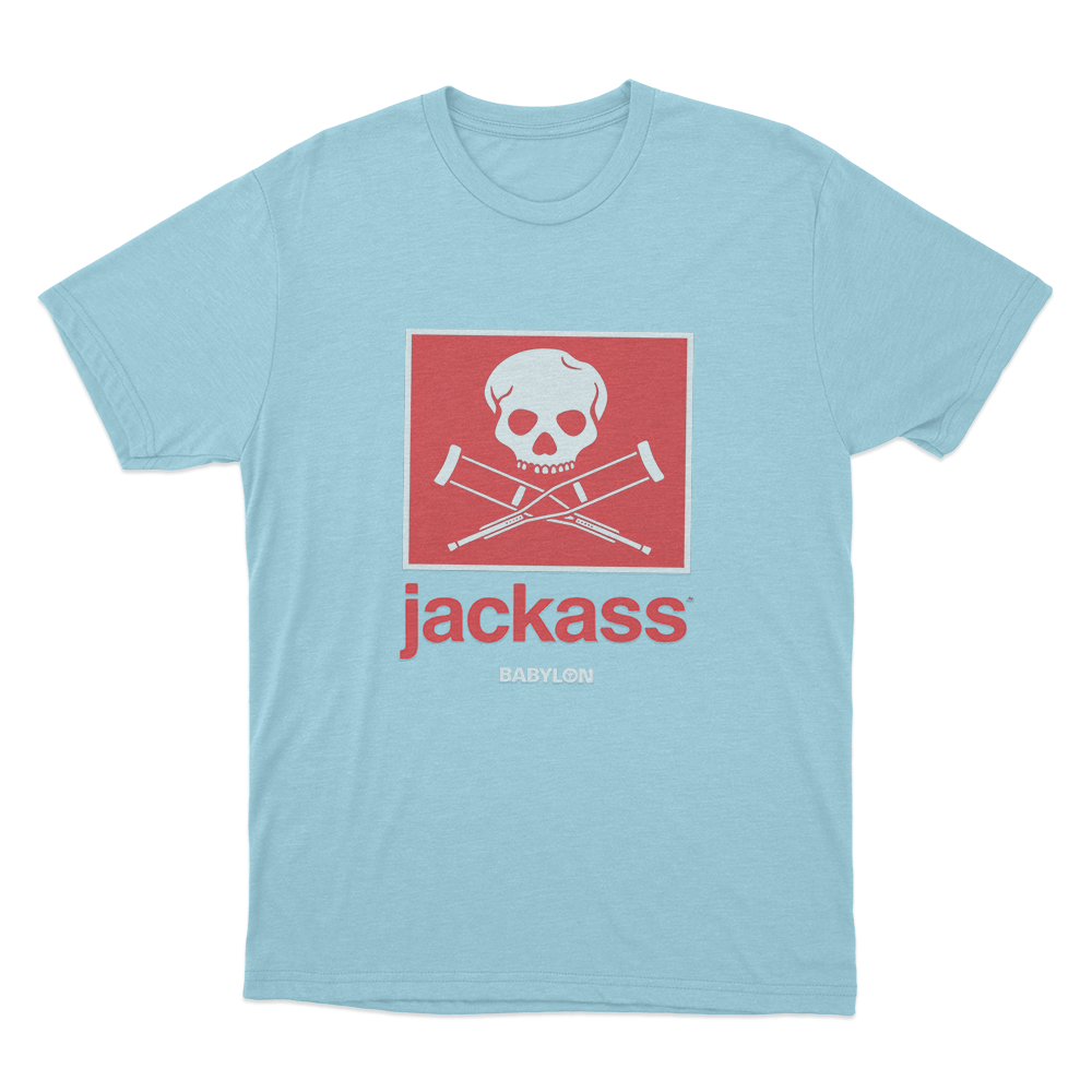 Jackass Box Logo Unisex T Shirt Sky Blue Jackass Box Logo Unisex T Shirt Sky Blue