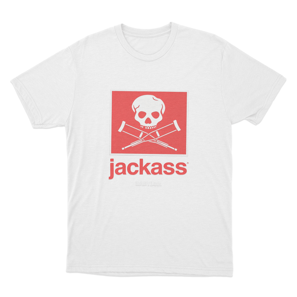 Jackass Box Logo Unisex T Shirt White Jackass Box Logo Unisex T Shirt White