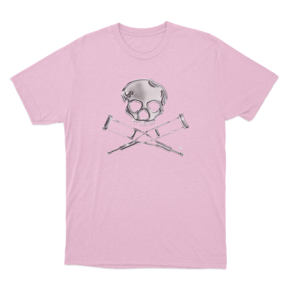 Jackass Chrome Logo Unisex T Shirt Pink Jackass Chrome Logo Unisex T Shirt Pink