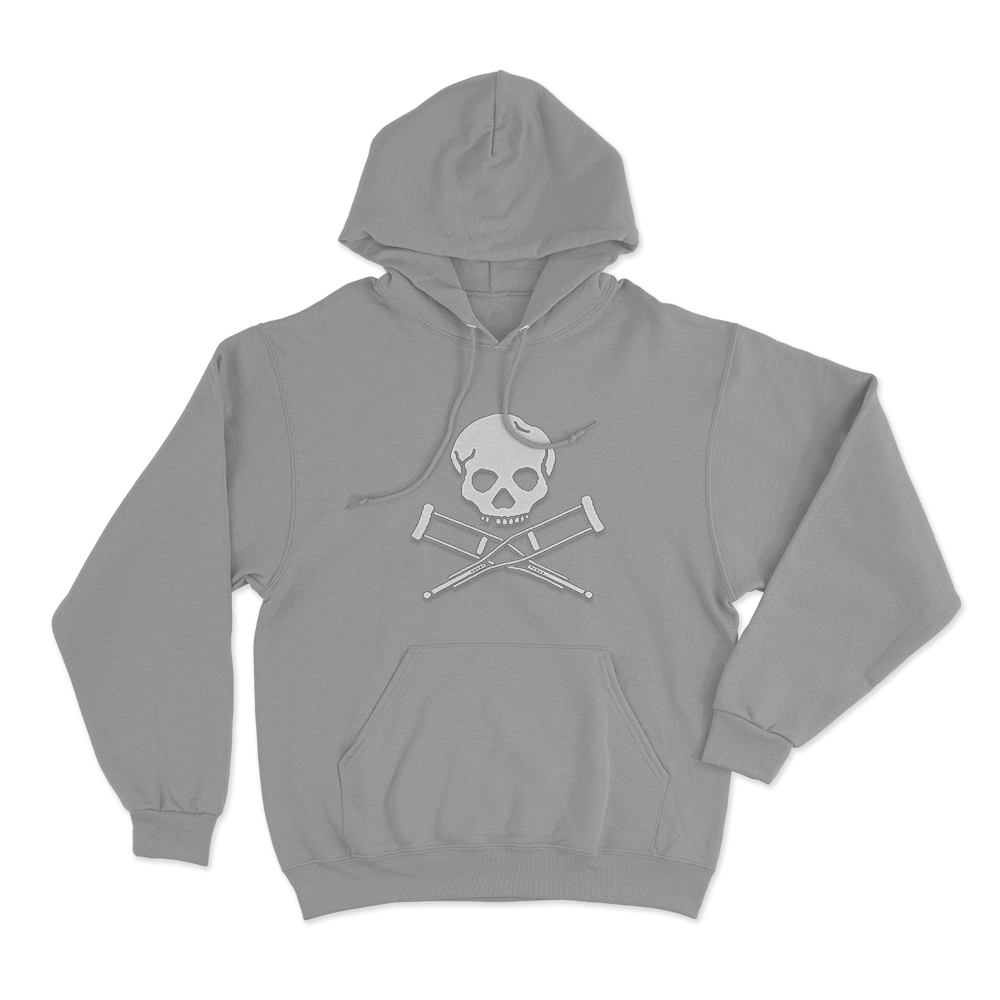 Jackass Logo Unisex Hoodie Grey Jackass Logo Unisex Hoodie Grey