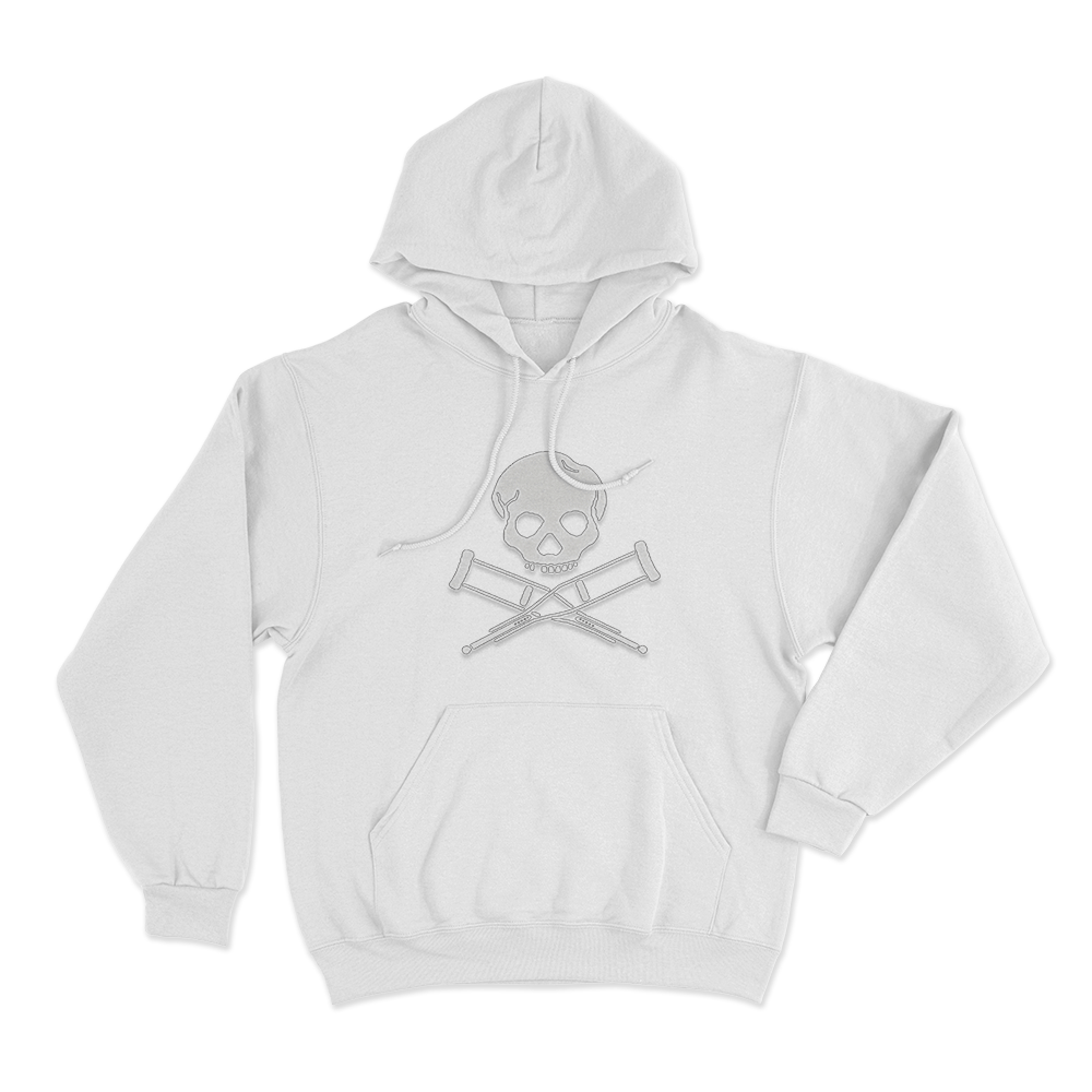 Jackass Logo Unisex Hoodie White Jackass Logo Unisex Hoodie White