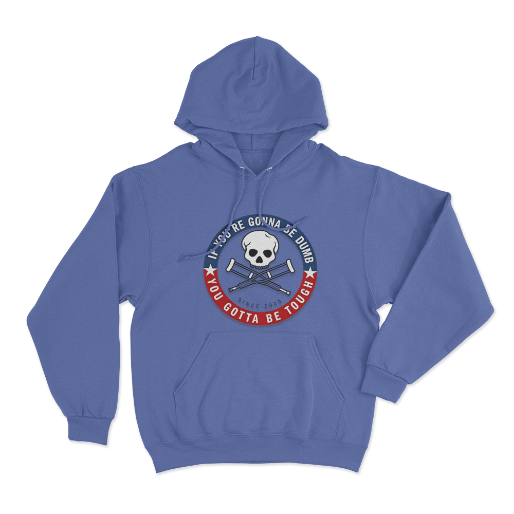 Jackass Tough Since 2000 Unisex Hoodie Blue Jackass Tough Since 2000 Unisex Hoodie Blue