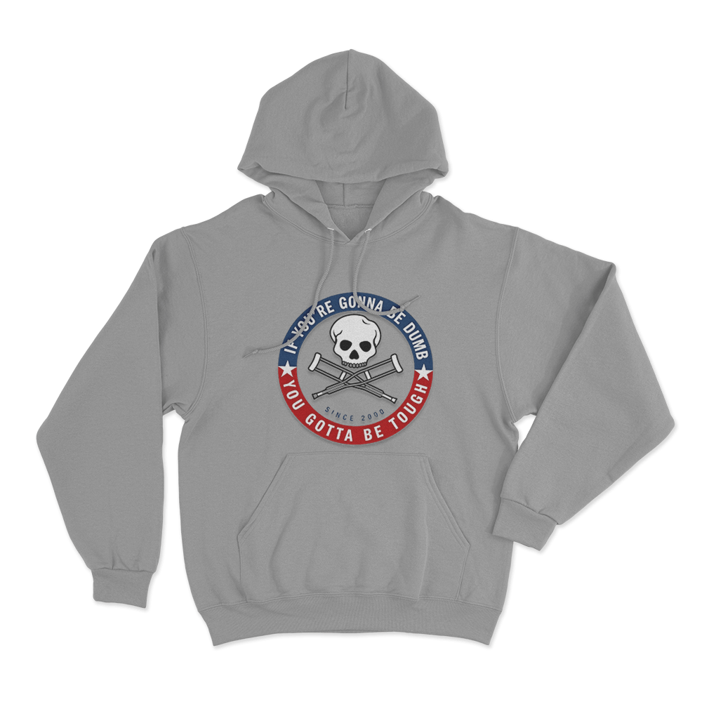 Jackass Tough Since 2000 Unisex Hoodie Grey Jackass Tough Since 2000 Unisex Hoodie Grey