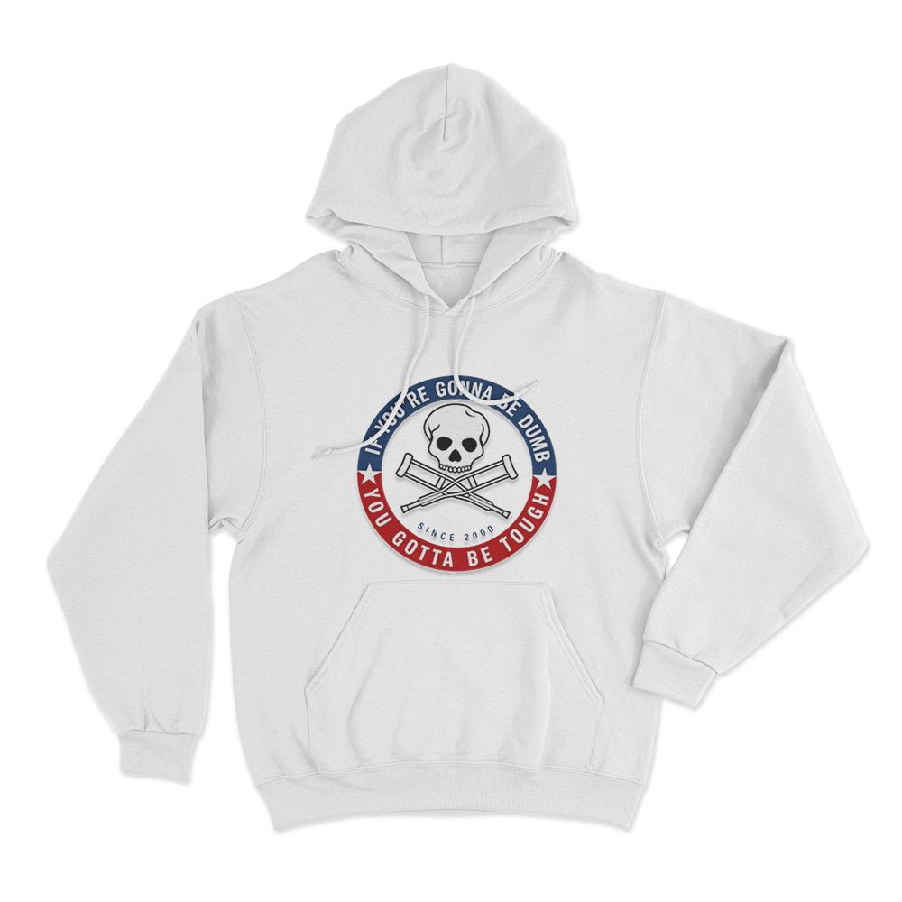 Jackass Tough Since 2000 Unisex Hoodie White Jackass Tough Since 2000 Unisex Hoodie White