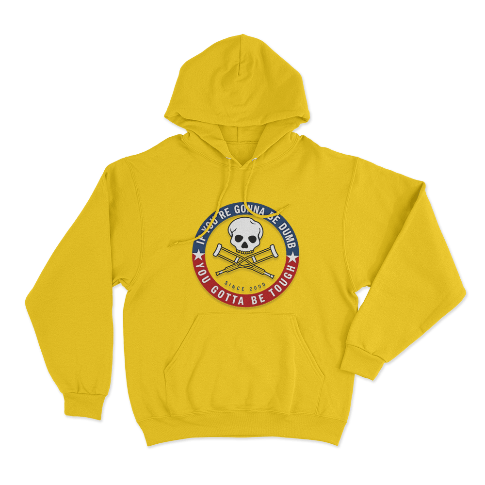 Jackass Tough Since 2000 Unisex Hoodie Yellow Jackass Tough Since 2000 Unisex Hoodie Yellow