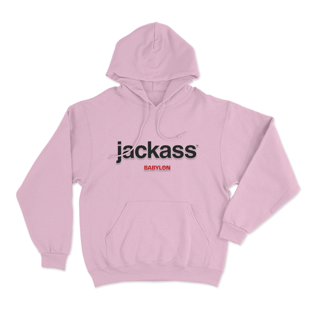 Jackass x Babylon Unisex Hoodie Pink Jackass x Babylon Unisex Hoodie Pink