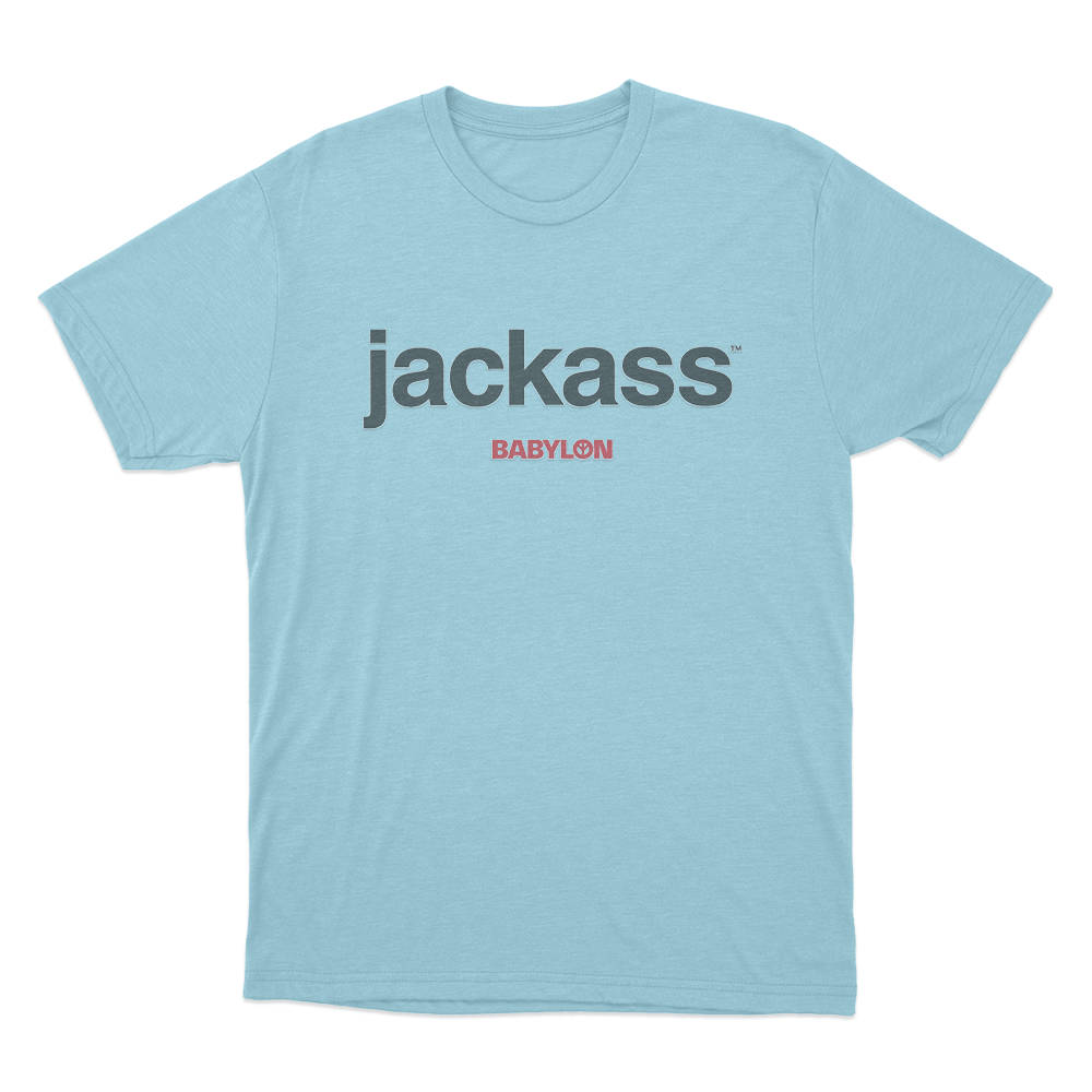Jackass x Babylon Unisex T Shirt Sky Blue Jackass x Babylon Unisex T Shirt Sky Blue