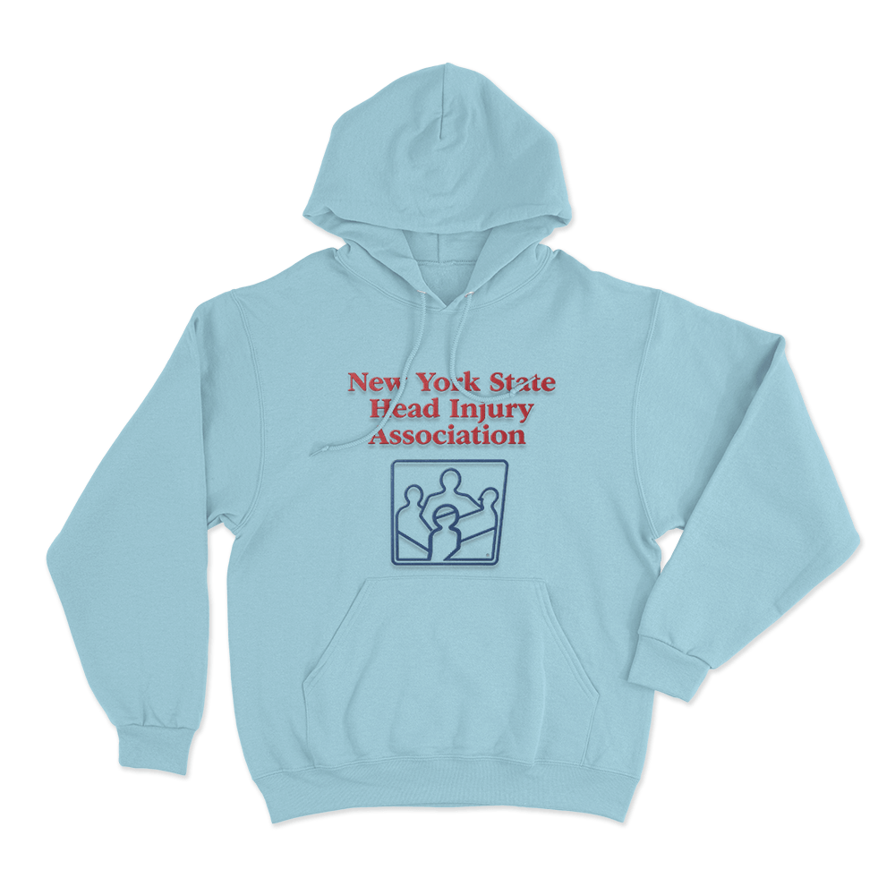 New York State Head Injury Association Unisex Hoodie Sky Blue New York State Head Injury Association Unisex Hoodie Sky Blue