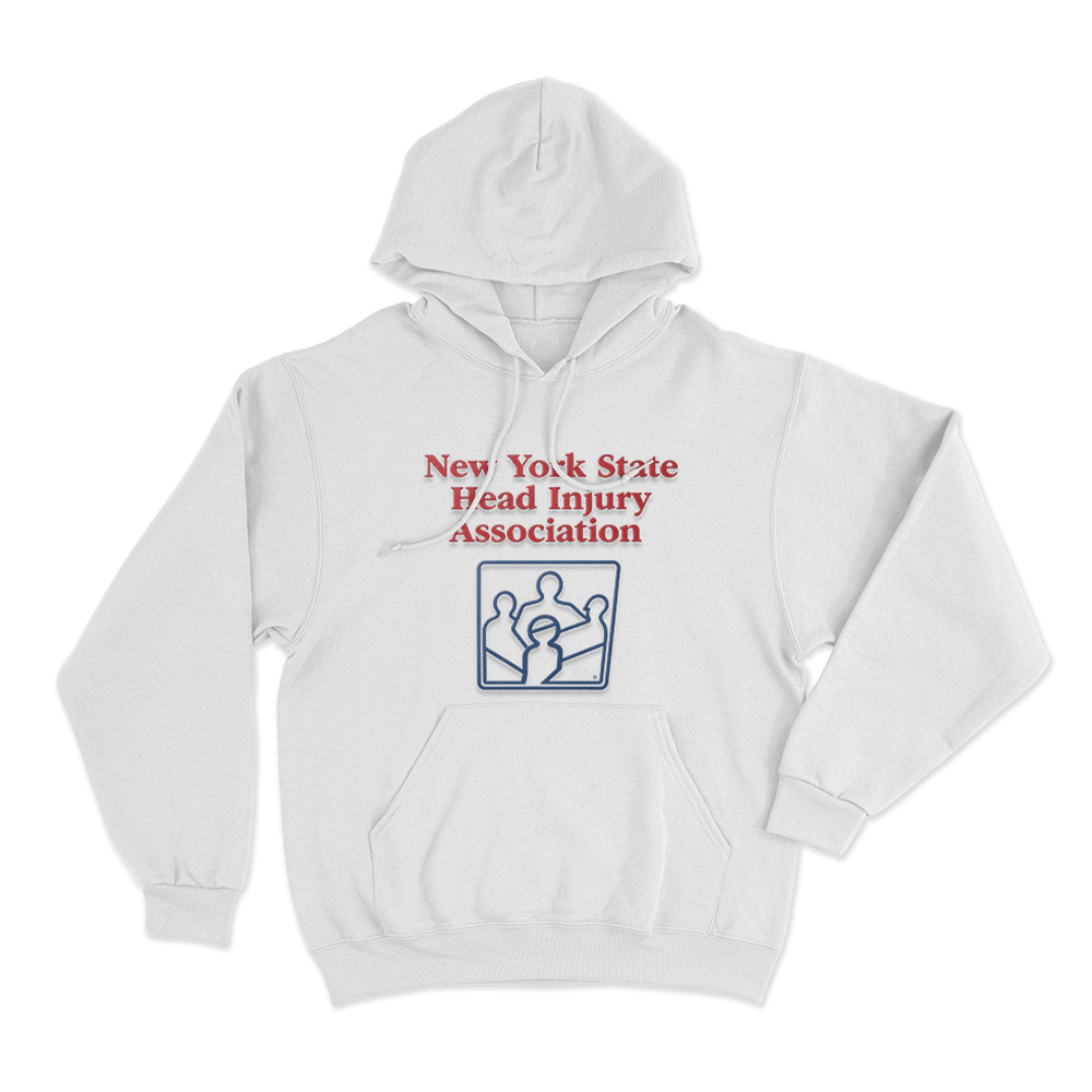 New York State Head Injury Association Unisex Hoodie White New York State Head Injury Association Unisex Hoodie White